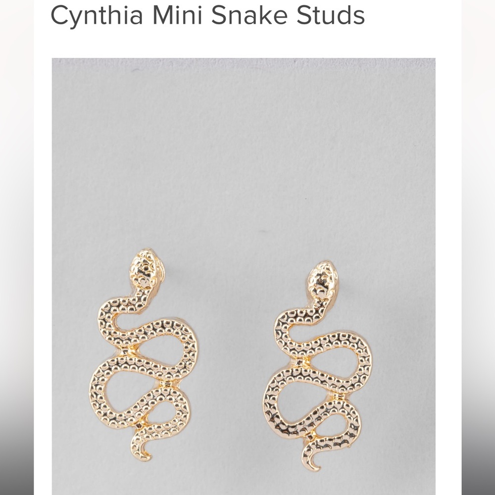 NWT Francesca’s Collection Cynthia Mini Snake Studs